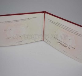 Диплом Кандидата Наук 2021г во Владивостоке